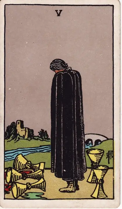 Five of Cups in the Rider-Waite-Smith tarot deck