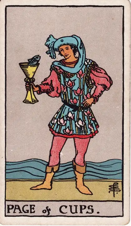 Page of Cups in the Rider-Waite-Smith tarot deck