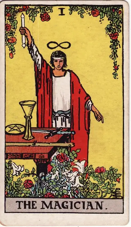 The Magician in the Rider-Waite-Smith tarot deck