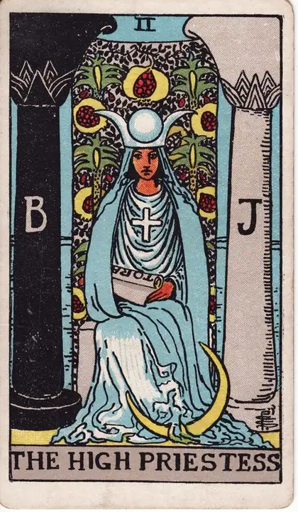 The High Priestess in the Rider-Waite-Smith tarot deck