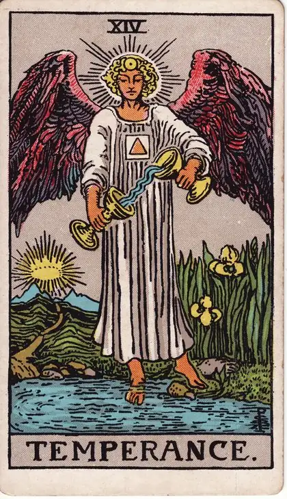 Temperance in the Rider-Waite-Smith tarot deck