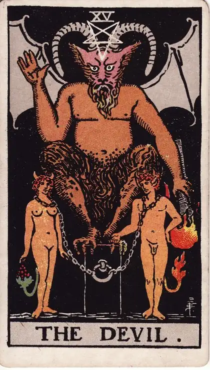 The Devil in the Rider-Waite-Smith tarot deck