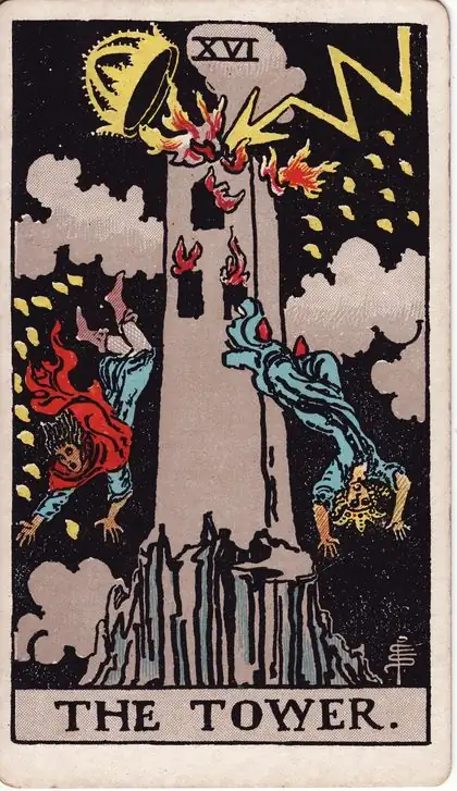 The Tower in the Rider-Waite-Smith tarot deck