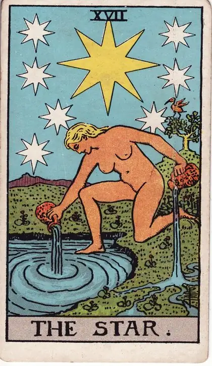 The Star in the Rider-Waite-Smith tarot deck