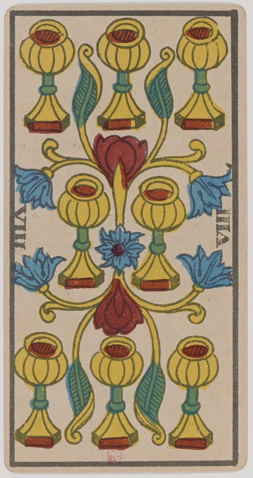 Eight of Cups in the Tarot de Marseille