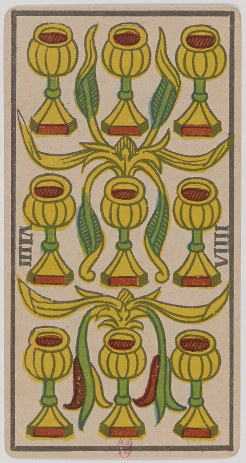 Nine of Cups in the Tarot de Marseille