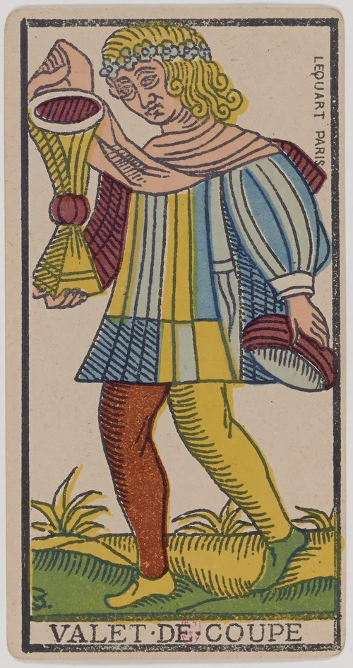 Page of Cups in the Tarot de Marseille