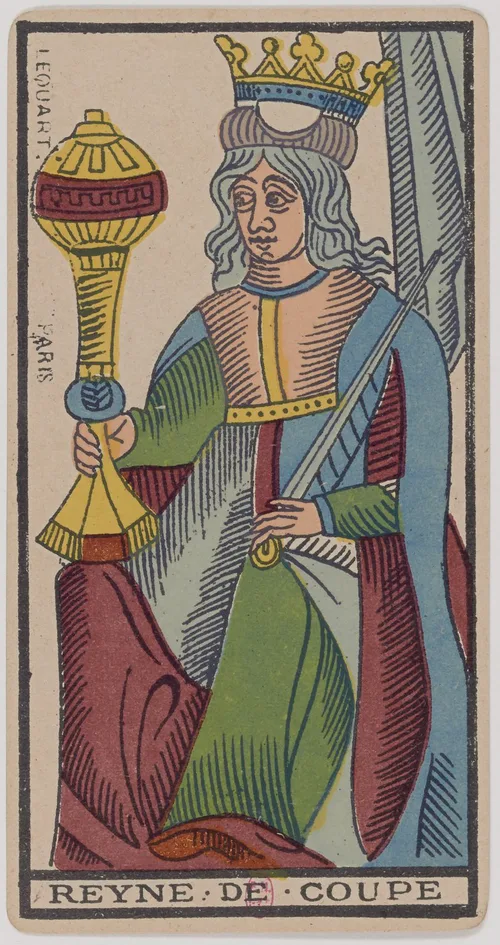 Queen of Cups in the Tarot de Marseille