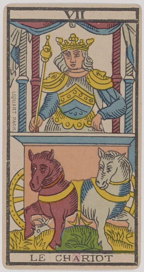 The Chariot in the Tarot de Marseille