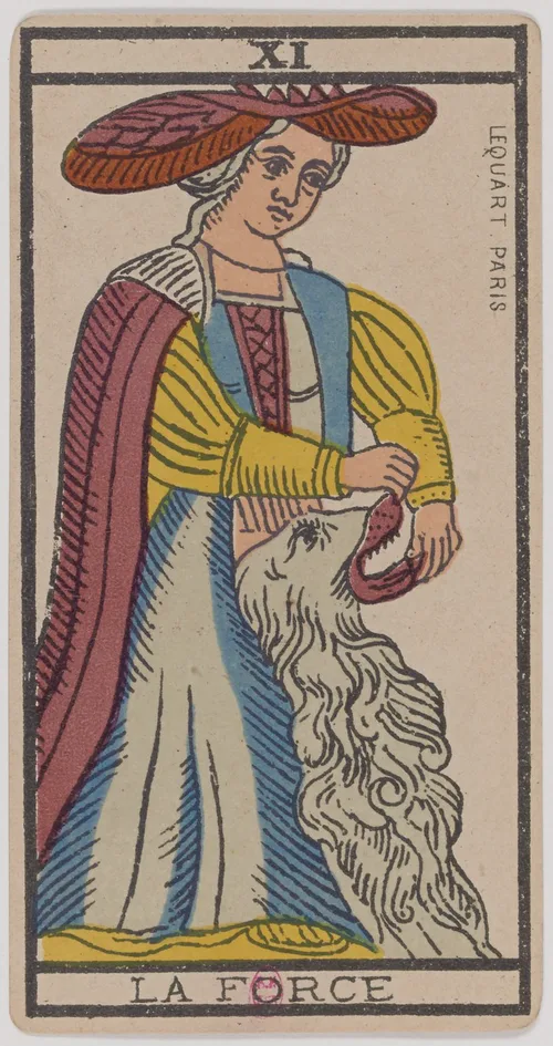 Strength in the Tarot de Marseille
