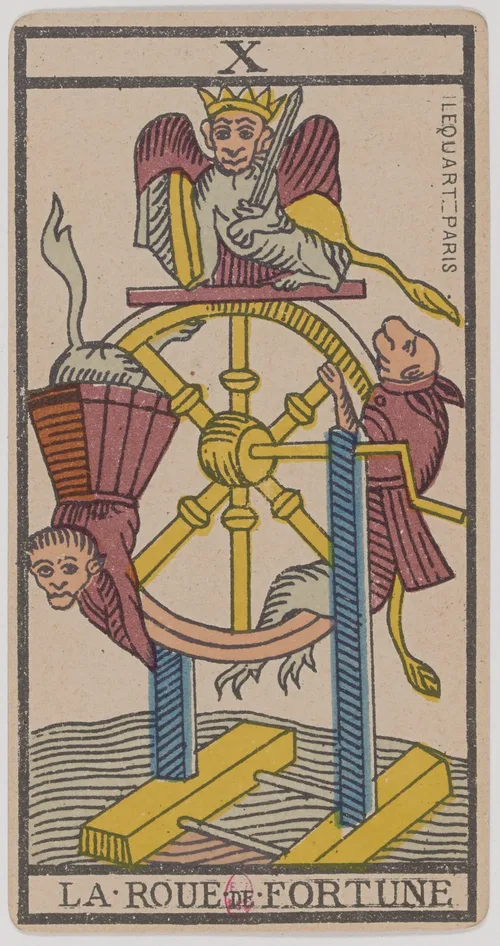 Wheel of Fortune in the Tarot de Marseille