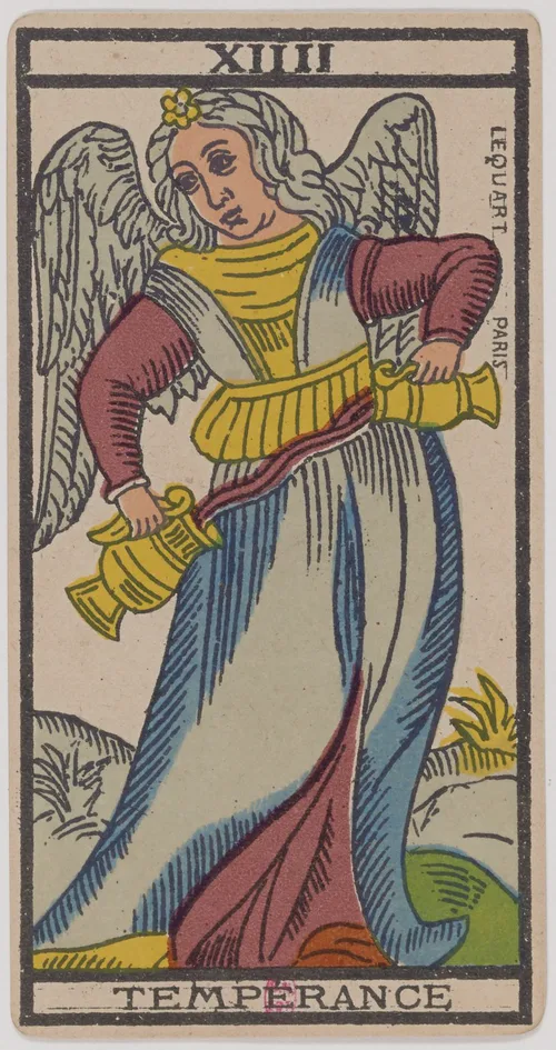 Temperance in the Tarot de Marseille
