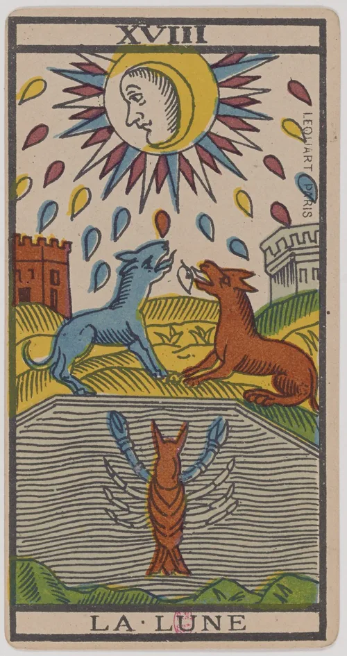 The Moon in the Tarot de Marseille