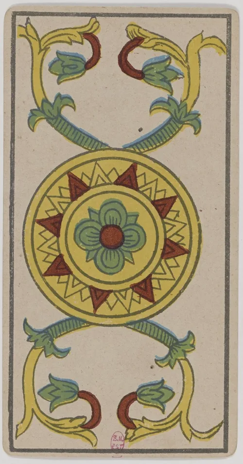 Ace of Pentacles in the Tarot de Marseille
