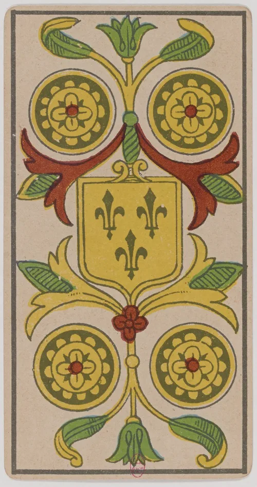 Four of Pentacles in the Tarot de Marseille