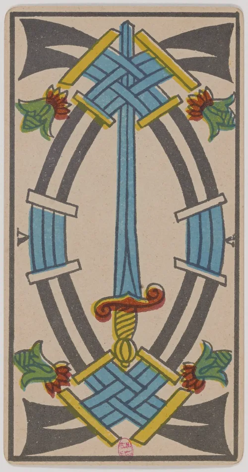 Five of Swords in the Tarot de Marseille