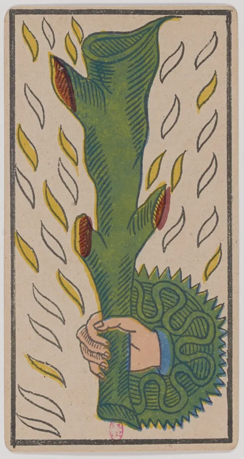 Ace of Wands in the Tarot de Marseille