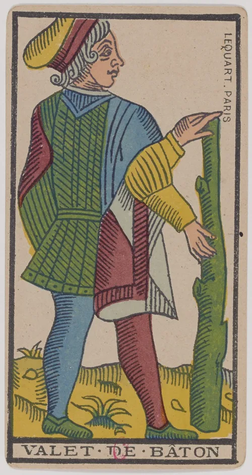 Page of Wands in the Tarot de Marseille