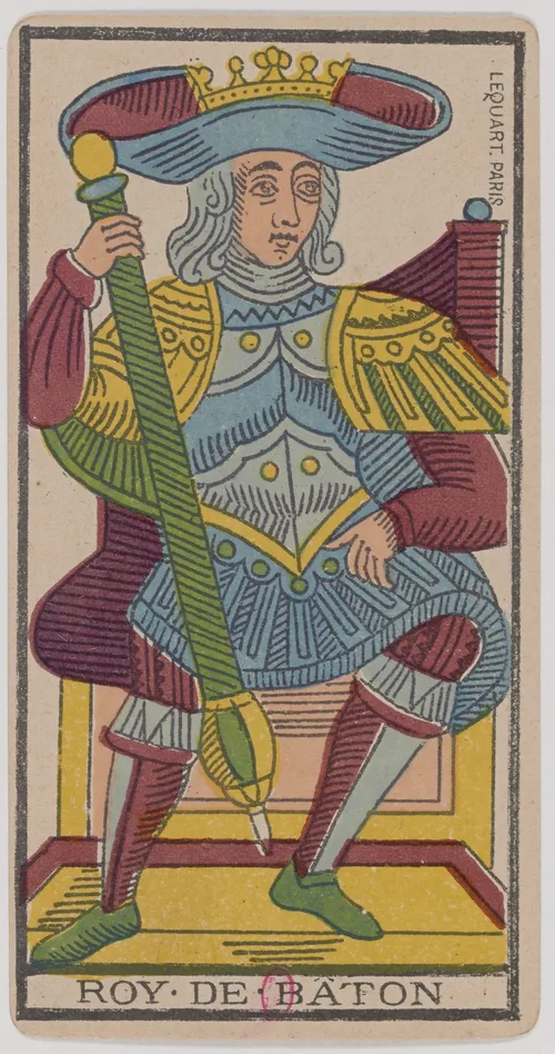 King of Wands in the Tarot de Marseille