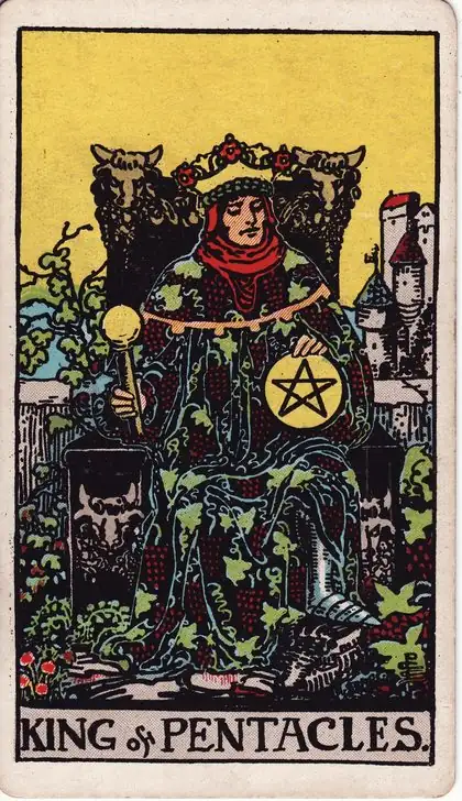 King of Pentacles in the Rider-Waite-Smith tarot deck