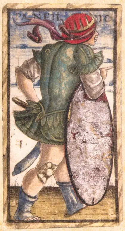 The Magician in the Sola Busca tarot deck