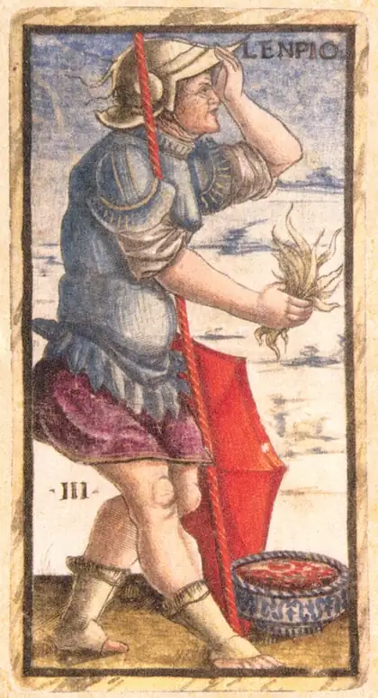 The Empress in the Sola Busca tarot deck