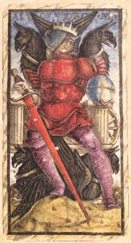 King of Swords in the Sola Busca tarot deck