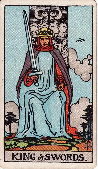 King of Swords in the Rider-Waite-Smith tarot deck