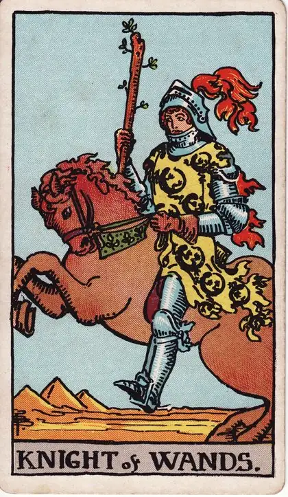 Knight of Wands in the Rider-Waite-Smith tarot deck