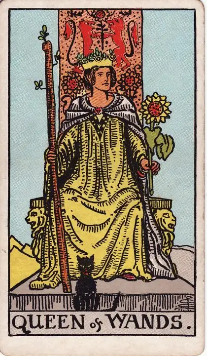 Queen of Wands in the Rider-Waite-Smith tarot deck