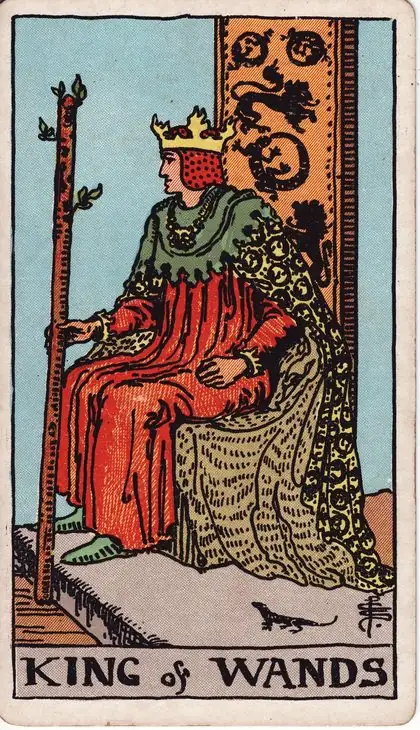 King of Wands in the Rider-Waite-Smith tarot deck